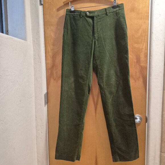 Bugatti 1040 Green Corduroy Pants Chino Style - Picture 8 of 16